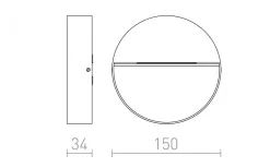 Rendl Aqila R Vägglampa LED 3000K 6W Antracitgrå IP54* Upp Eller Nedljus Lampor|Vägglampor Utomhus