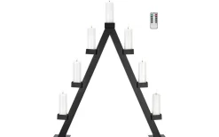 Arbor Batteridriven Adventsljusstake 85cm Svart