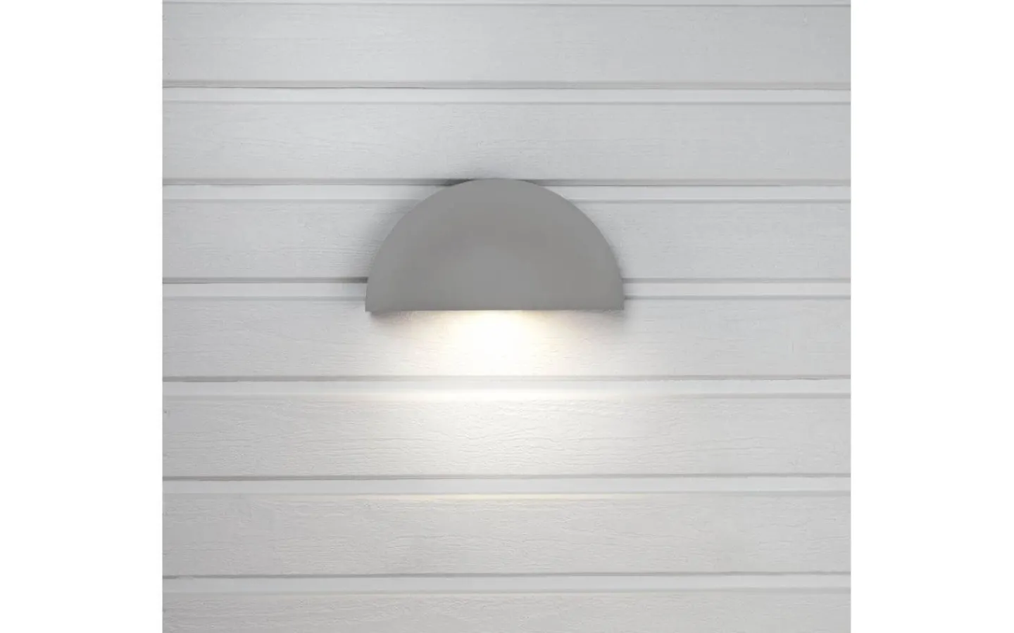 Hidealite Arc Vägglampa LED 3000K 7W Grå IP65* Upp Eller Nedljus Lampor|Vägglampor Utomhus