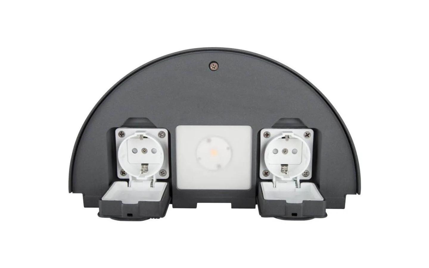 Upp Eller Nedljus Lampor|Vägglampor Utomhus<Hidealite Arc Vägglampa med uttag LED 3000K 7W Antracit IP54