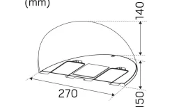 Upp Eller Nedljus Lampor|Vägglampor Utomhus<Hidealite Arc Vägglampa med uttag LED 3000K 7W Antracit IP54