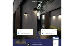 Arcus Vägglampa Smart Light LED 2200-6500K 9,5W Grå IP54