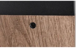 Trio Lighting Ardila Pollare 65cm E27 trä/matt svart skymningssensor IP44* Pollare & Grindlyktor