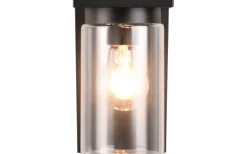 Ardila Vägglampa E27 mattsvart skymningssensor IP44