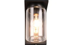 Ardila Vägglampa E27 mattsvart skymningssensor IP44