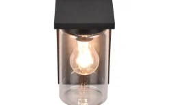 Ardila Vägglampa E27 mattsvart skymningssensor IP44