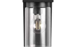 Ardila Vägglampa E27 mattsvart skymningssensor IP44