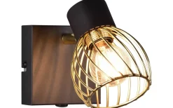 Reality Ardon Spotlight E14 mattsvart/polerad mässing* Läslampor