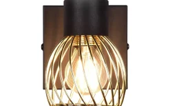 Reality Ardon Spotlight E14 mattsvart/polerad mässing* Läslampor