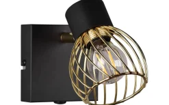 Reality Ardon Spotlight E14 mattsvart/polerad mässing* Läslampor