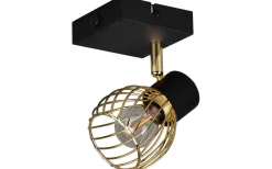 Reality Ardon Spotlight E14 mattsvart/polerad mässing* Läslampor