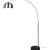 Trio Lighting Argentina Golvlampa E27 borstat stål* Golvlampor|Golvläslampor