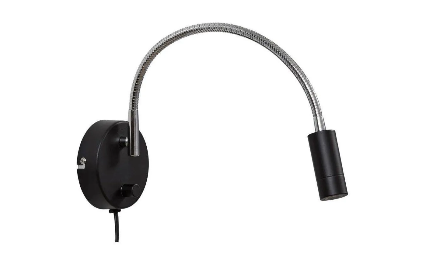 Arholma Vägglampa LED 3W 2700K Svart/Nickel