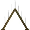 Ariele Adventsljusstake 7L 62cm Mörkbrun Bets