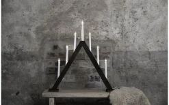 Ariele Adventsljusstake 7L 62cm Mörkbrun Bets