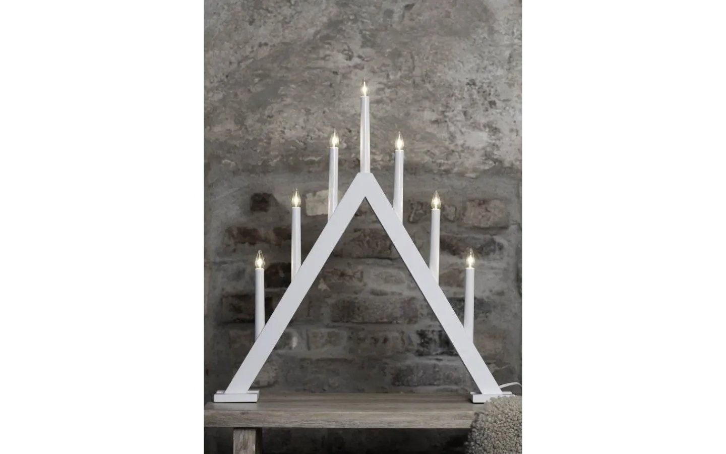 Markslojd Ariele Adventsljusstake 7L 62cm Vit* Visa Alla Adventsljusstakar|Adventsljusstakar 61-120 Cm