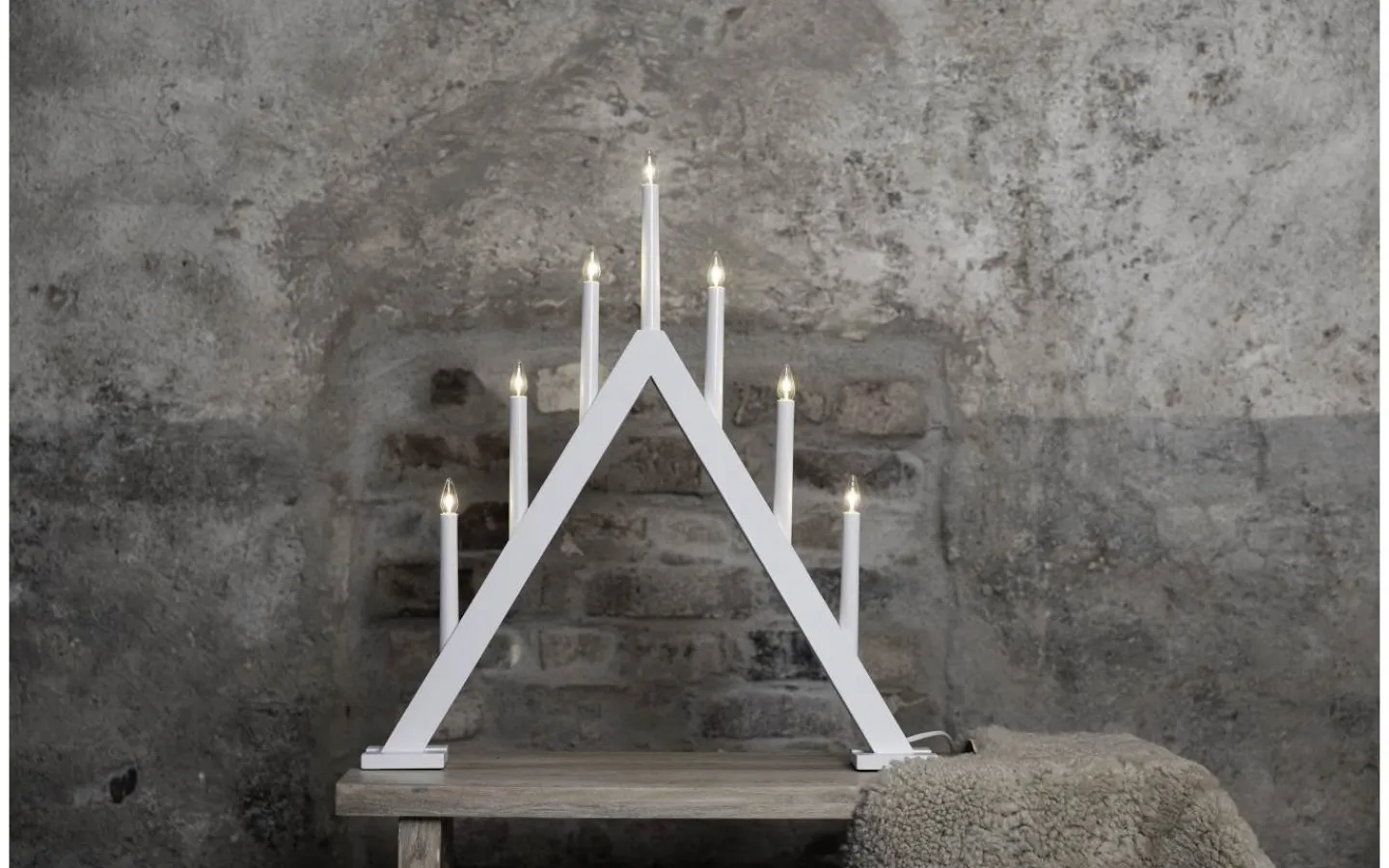 Markslojd Ariele Adventsljusstake 7L 62cm Vit* Visa Alla Adventsljusstakar|Adventsljusstakar 61-120 Cm