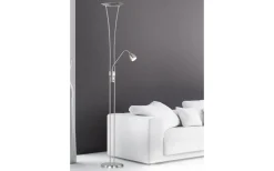 Trio Lighting Arizona Golvlampa LED uplight borstad stål* Uplight|Golvläslampor