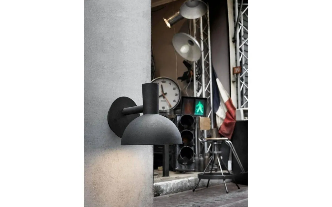 Arki Vägglampa Svart IP54