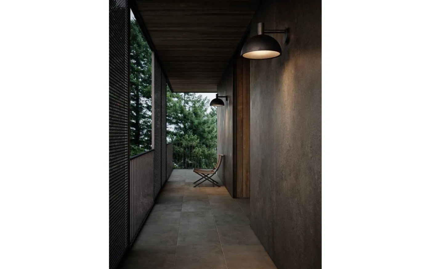 Arki Vägglampa XL Svart IP54