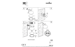 Arki Vägglampa XL Svart IP54