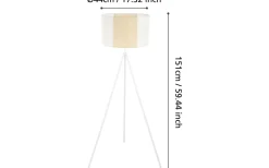 Eglo Arnhem Golvlampa 151cm Vit/Beige* Golvlampor