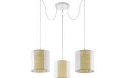 Eglo Arnhem Taklampa 96cm 3L Vit/Natur* Stora Taklampor Ø70-150 Cm