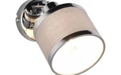 Läslampor<Trio Lighting Arosa Spotlight E14 krom/grå