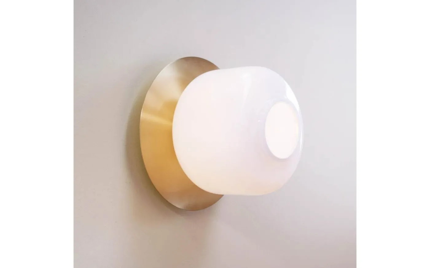 Arp Plafond 25cm Opal/Mässing