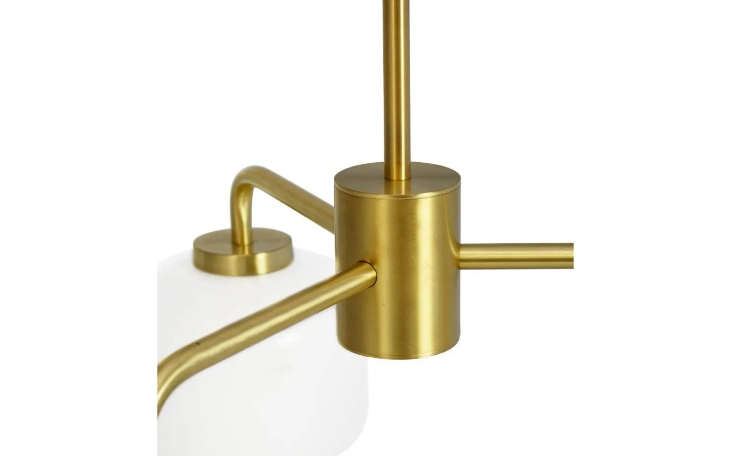 Dyberg Larsen Arp Takkrona 54cm 3 Kupor Opal/Mässing* Stora Taklampor Ø50-69 Cm