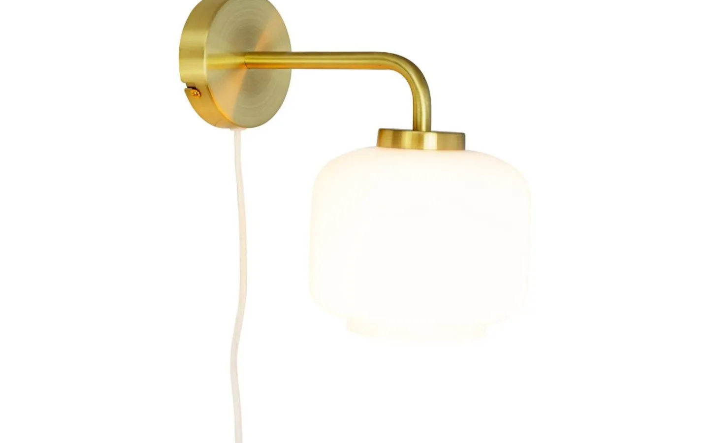 Dyberg Larsen Arp Vägglampa Opal/Mässing* Lampetter|Läslampor