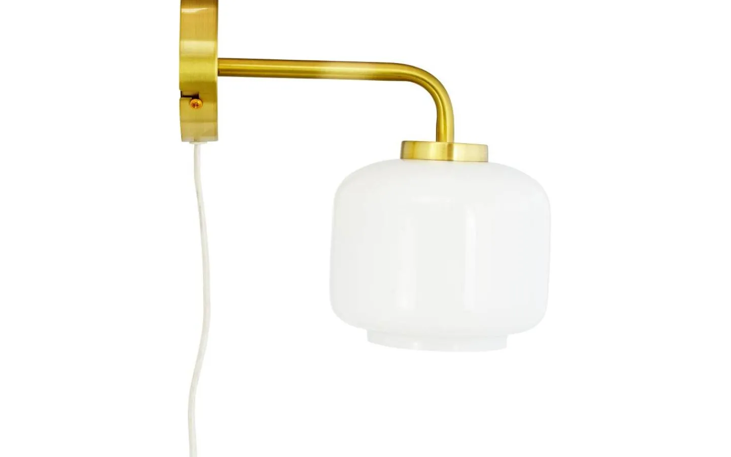 Dyberg Larsen Arp Vägglampa Opal/Mässing* Lampetter|Läslampor