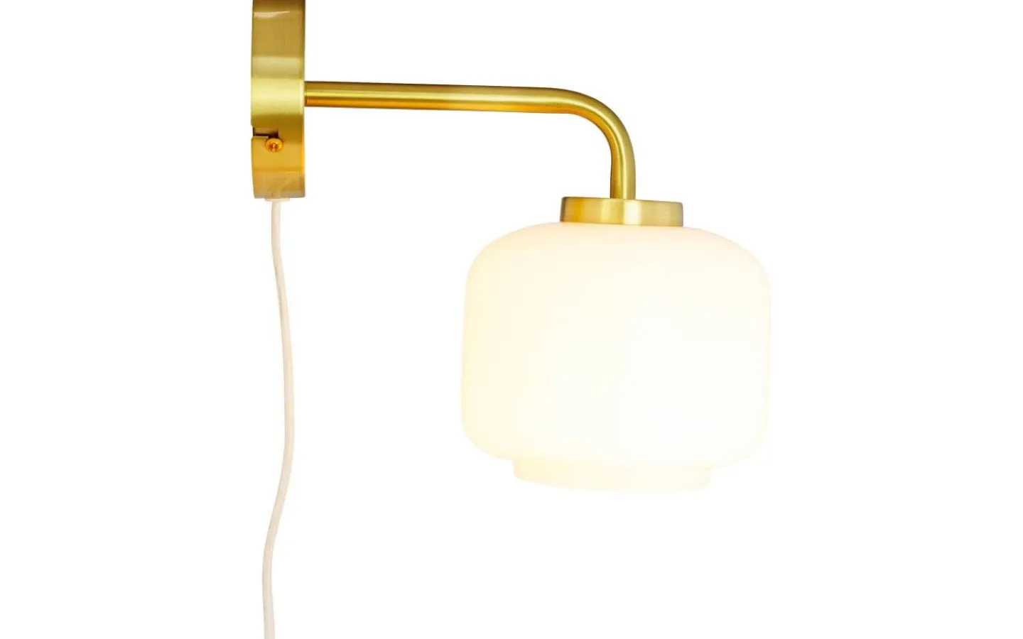 Dyberg Larsen Arp Vägglampa Opal/Mässing* Lampetter|Läslampor