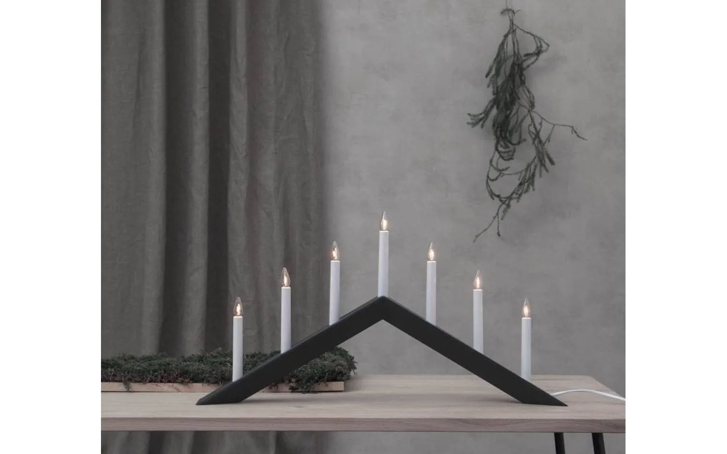 Star Trading Arrow Adventsljusstake Grå 36cm* Visa Alla Adventsljusstakar|Adventsljusstakar 31-60 Cm