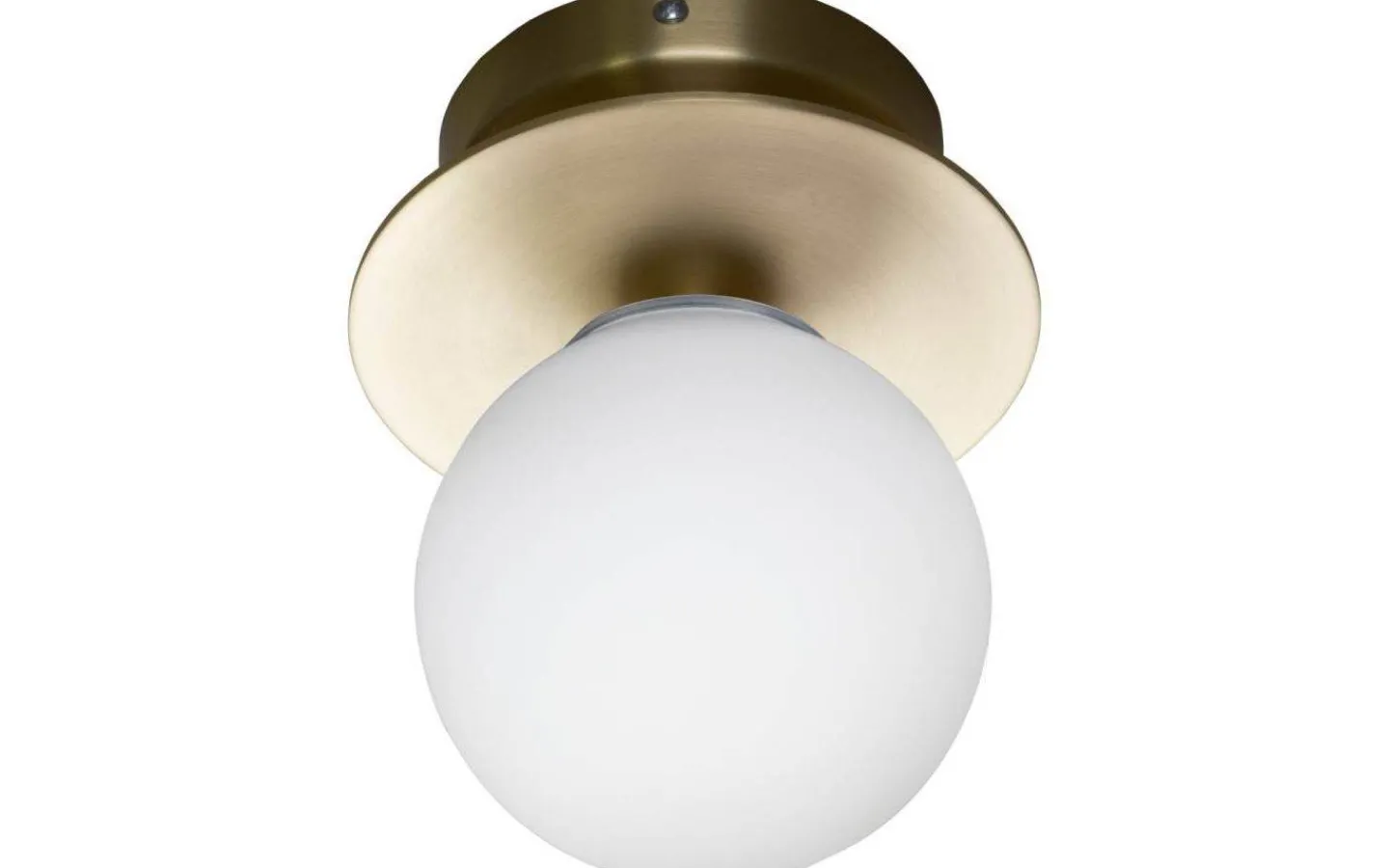 Globen Lighting Art Deco Plafond/Vägglampa 16cm Borstad Mässing IP44* Badrum|Hall & Trappa