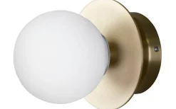 Globen Lighting Art Deco Plafond/Vägglampa 16cm Borstad Mässing IP44* Badrum|Hall & Trappa