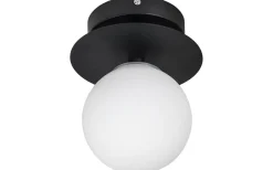 Globen Lighting Art Deco Plafond/Vägglampa 24cm Svart/Vit IP44* Badrumslampor Vägg|Badrumslampor Tak