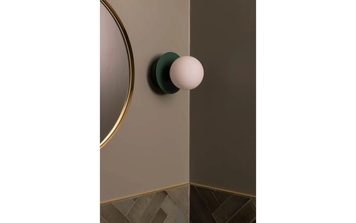 Badrumslampor Vägg|Badrumslampor Tak<Globen Lighting Art Deco Vägglampa/Plafond Grön/Vit IP44