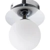 Badrumslampor Vägg|Badrumslampor Tak<Globen Lighting Art Deco Vägglampa/Plafond Krom/Vit IP44