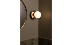 Badrumslampor Vägg|Badrumslampor Tak<Globen Lighting Art Deco Vägglampa/Plafond Krom/Vit IP44