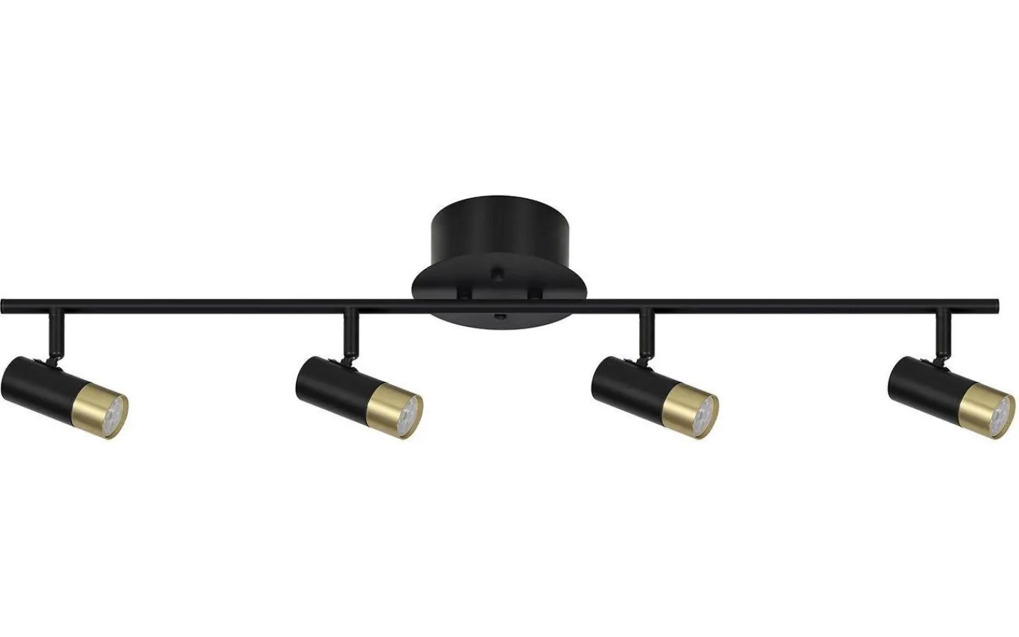 Oriva Artemis Takspotlight 85cm Svart/guld* Avlånga Takspotlights|Takspot Med Minst 4 Lampor