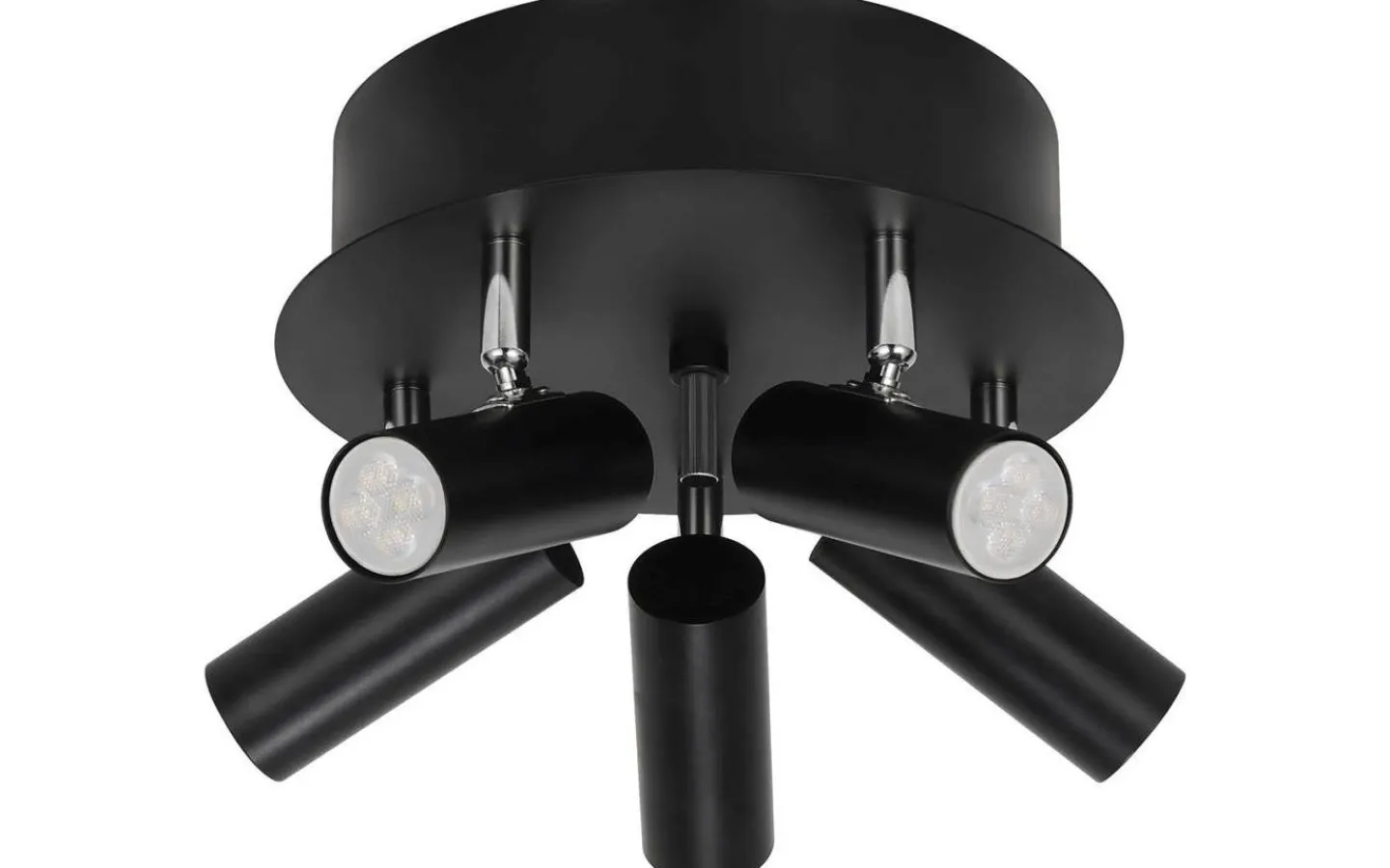 Runda Takspotlights|Takspot Med Minst 4 Lampor<Oriva Artemis Takspotlight 27cm Svart