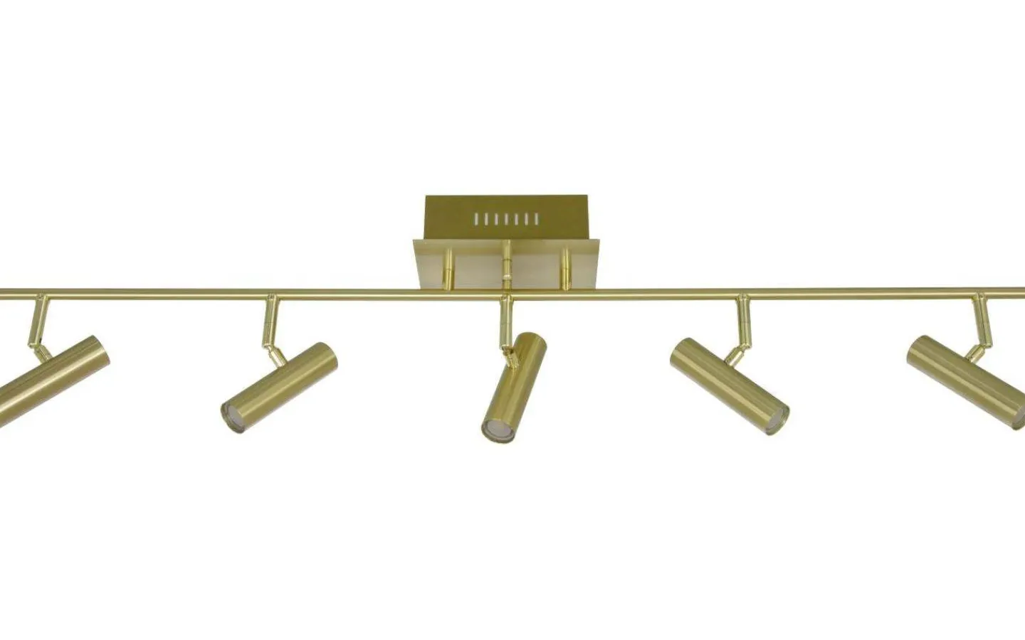 Aneta Artic Takspotlight 106cm LED 5x6W 3000K Matt Mässing* Avlånga Takspotlights|Takspot Med Minst 4 Lampor