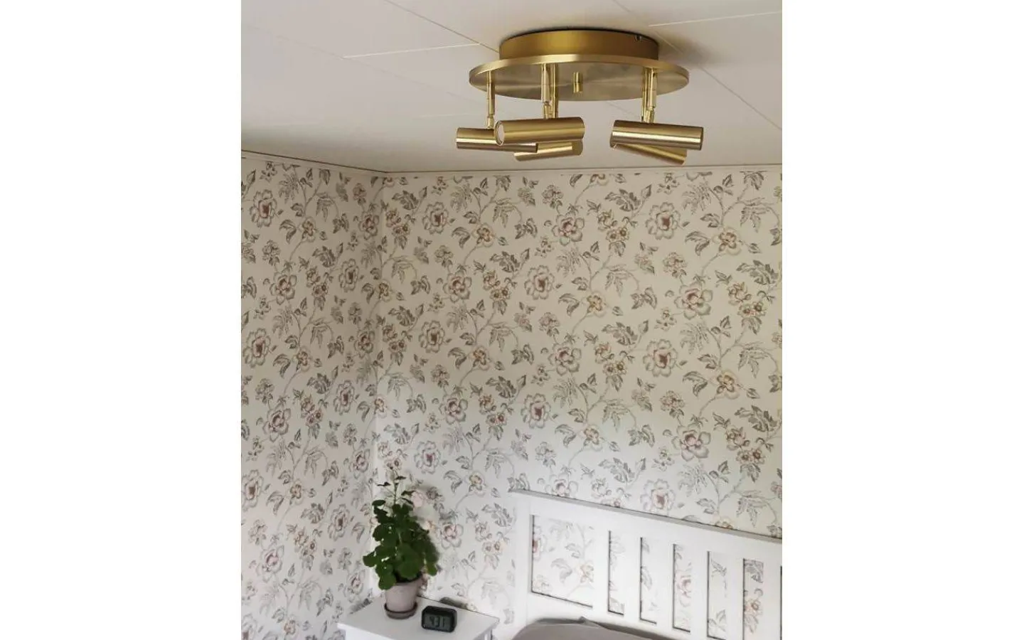 Hall & Trappa|Runda Takspotlights<Aneta Artic Takspotligt 40cm LED 5x6W 3000K Matt Mässing