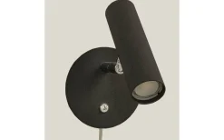 Aneta Artic Vägglampa LED 6W 3000K Svart/Krom* Sovrum|Läslampor