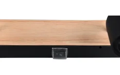 Trio Lighting Arturo H2O Vägglampa 3-delad E27 trä/matt svart IP44* Badrumslampor Vägg