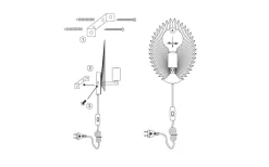 By Rydens Aruba Vägglampa Guld* Hall & Trappa|Lampetter