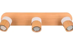 Aruni Spotlight 3-delad GU10 trä/matt vit