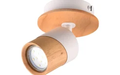 Trio Lighting Aruni Spotlight GU10 trä/matt vit* Läslampor