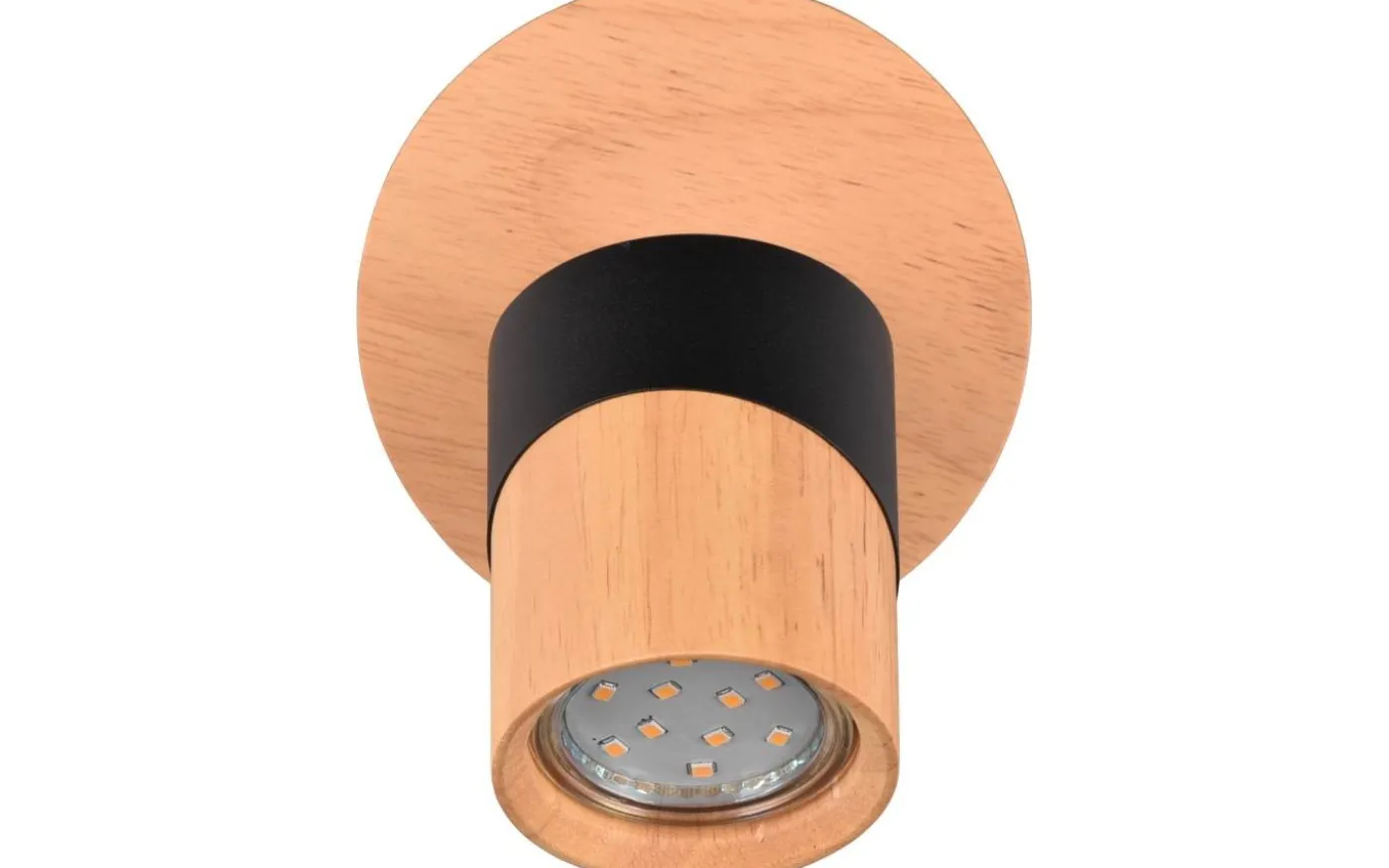 Aruni Spotlight GU10 trä/matt svart